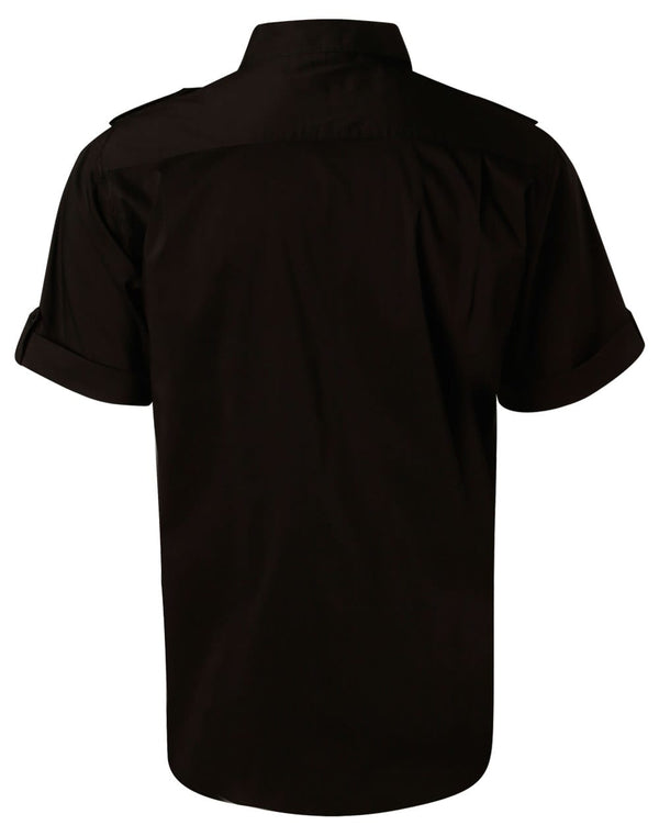 Mens Short Sleeve Military Shirt [53-M7911]