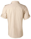 Mens Short Sleeve Military Shirt [53-M7911]