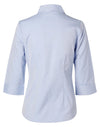 Womens CVC Oxford 3/4 Sleeve Shirt [53-M8040Q]