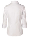 Womens Cotton/Poly Stretch 3/4 Sleeve Shirt [53-M8020Q]