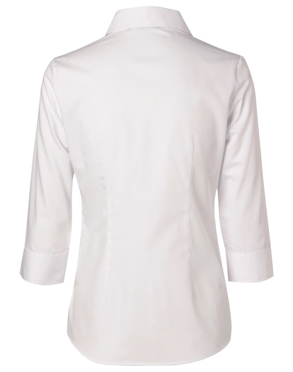 Womens Cotton/Poly Stretch 3/4 Sleeve Shirt [53-M8020Q]