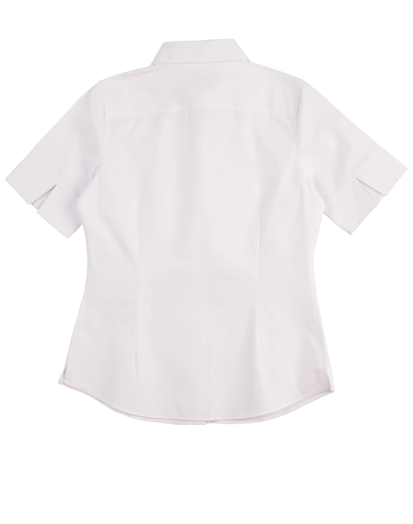 Womens CVC Oxford S/S Shirt [53-M8040S]