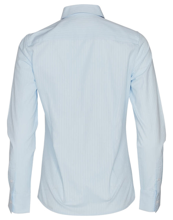 Womens Self Stripe L/S Shirt [53-M8100L]