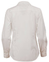 Ladies Dobby Striped Taped L/S Shirt [53-M8110L]