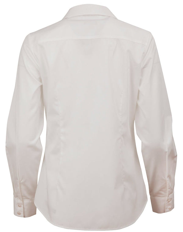 Ladies Dobby Striped Taped L/S Shirt [53-M8110L]