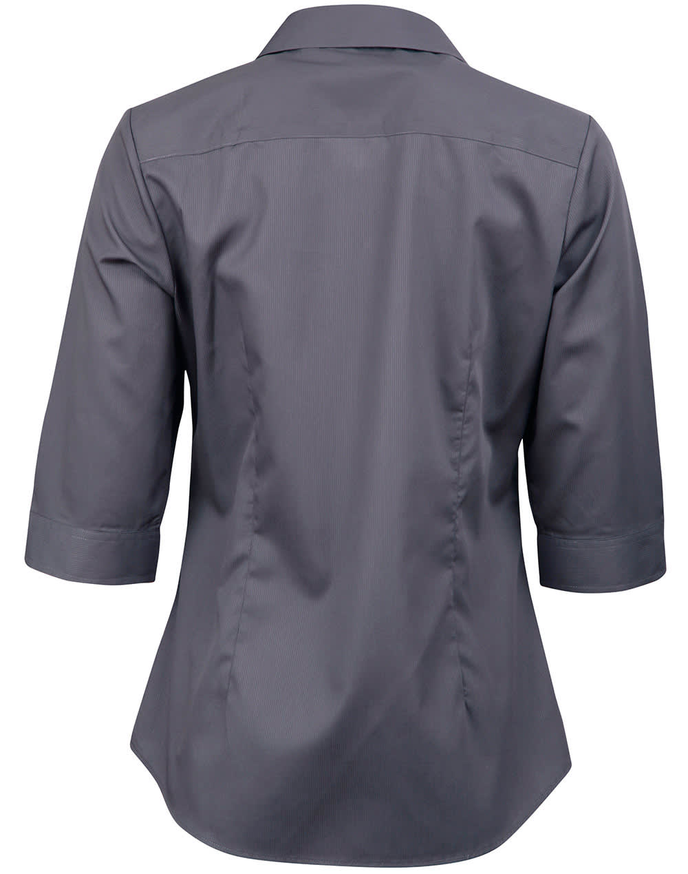 Ladies Dobby Striped Taped 3/4 Sleeve Shirt [53-M8110Q]