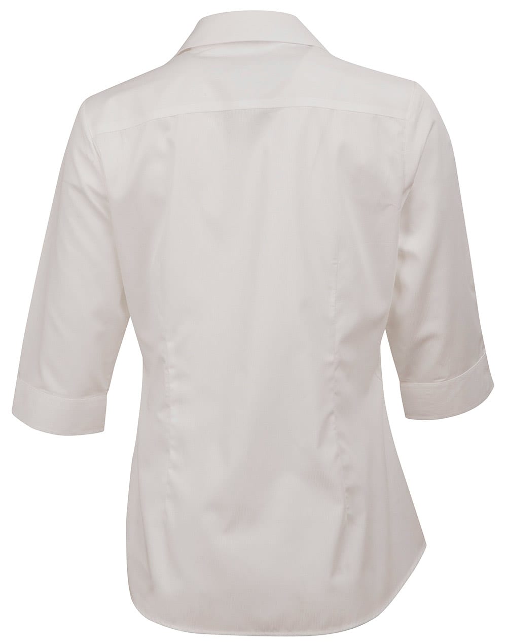 Ladies Dobby Striped Taped 3/4 Sleeve Shirt [53-M8110Q]