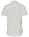 Ladies Dobby Striped Taped S/S Shirt [53-M8110S]