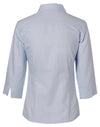 Womens Mini Herringbone 3/4 Sleeve Shirt [53-M8113]
