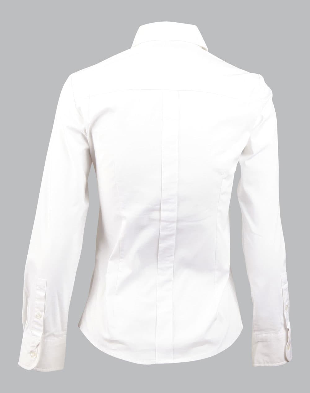 Womens Stretch Tuck Front Long Sleeve Shirt [53-M8192]
