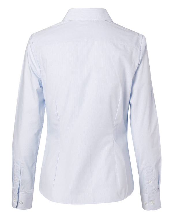 Womens Fine Stripe Long Sleeve Shirt [53-M8212]
