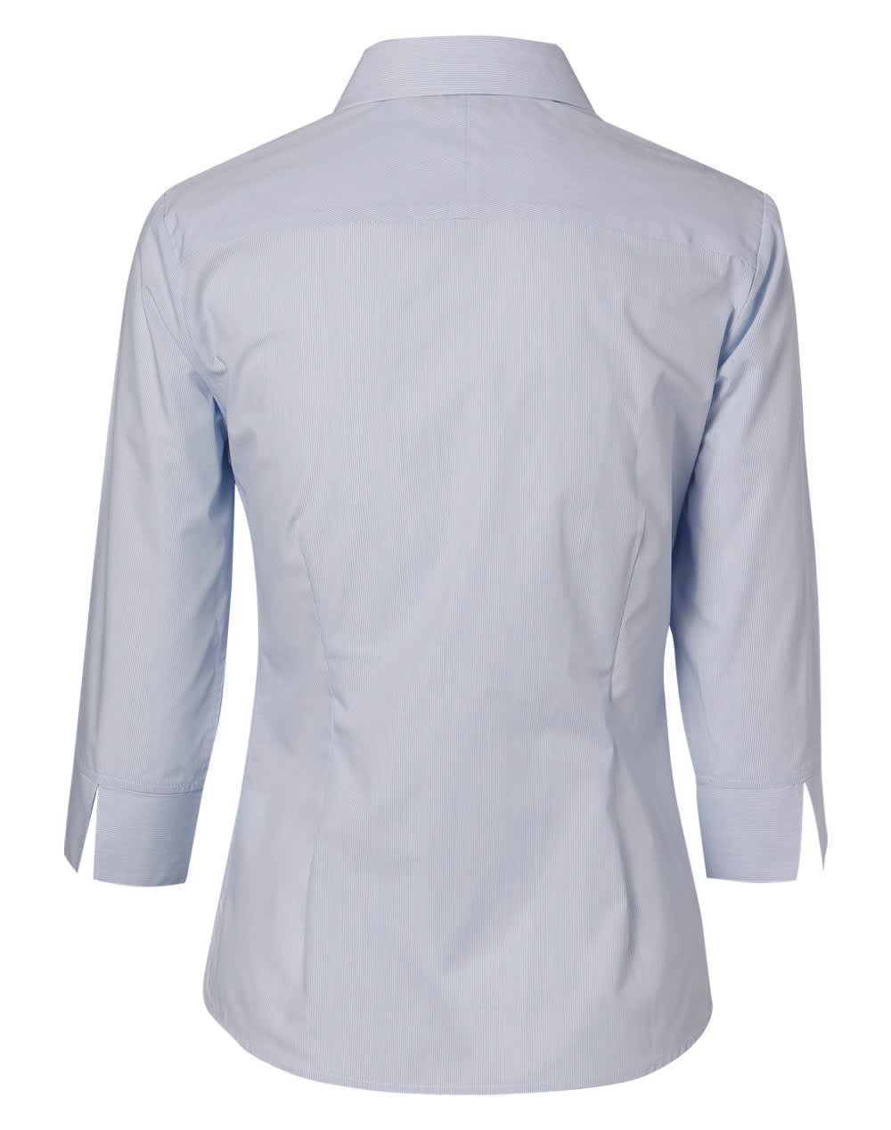 Womens Fine Stripe 3/4 Sleeve Shirt [53-M8213]