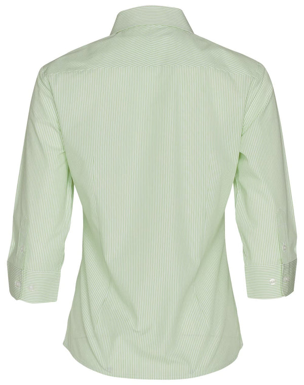 Womens Balance Stripe 3/4 Sleeve Shirt [53-M8233]