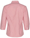 Womens Balance Stripe 3/4 Sleeve Shirt [53-M8233]