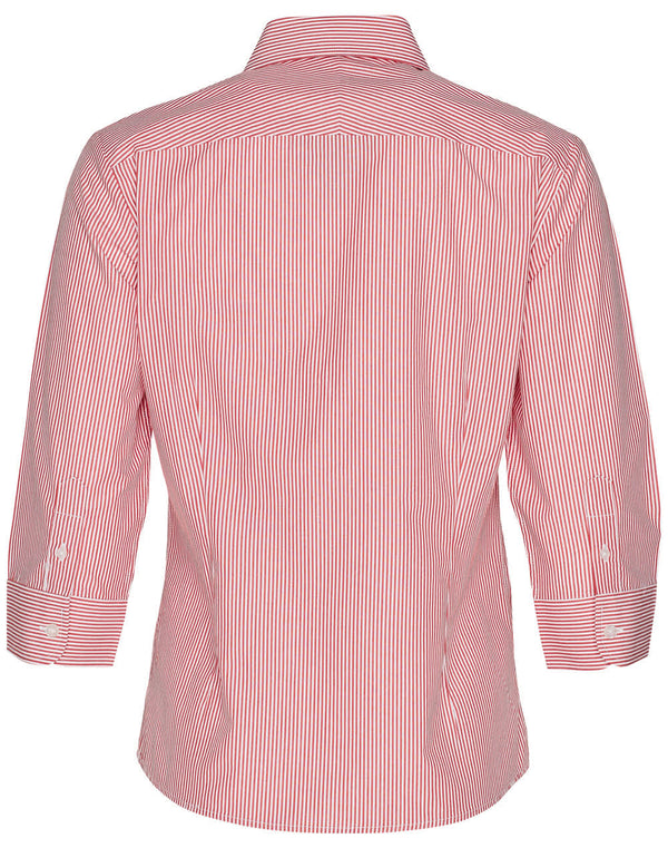Womens Balance Stripe 3/4 Sleeve Shirt [53-M8233]