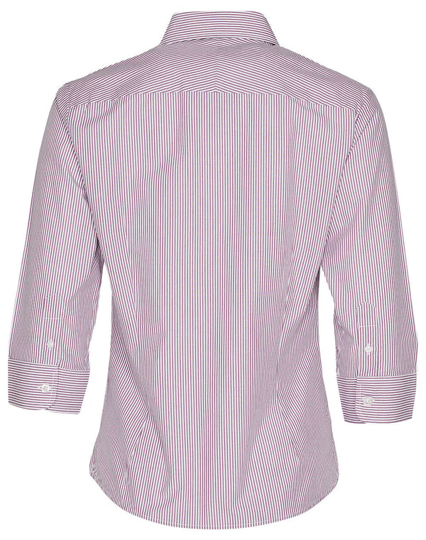 Womens Balance Stripe 3/4 Sleeve Shirt [53-M8233]