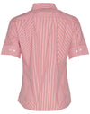 Womens Balance Stripe Short Sleeve Shirt [53-M8234]