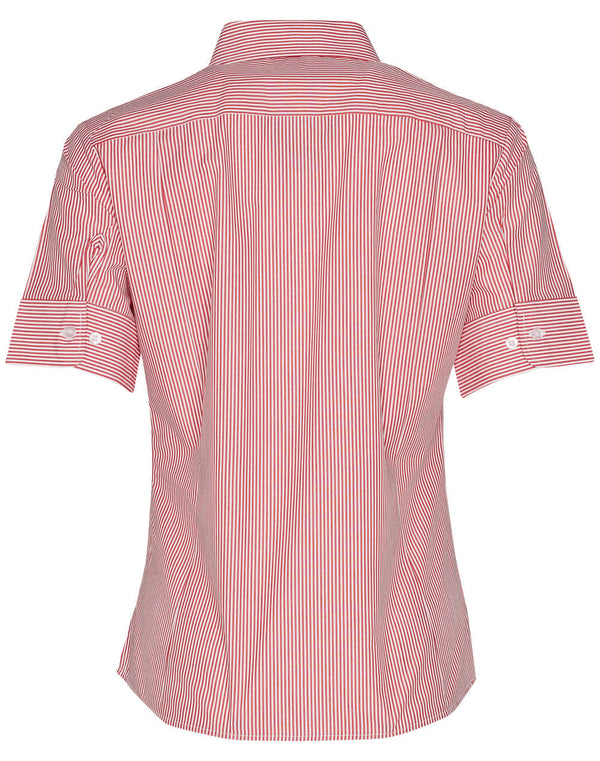 Womens Balance Stripe Short Sleeve Shirt [53-M8234]