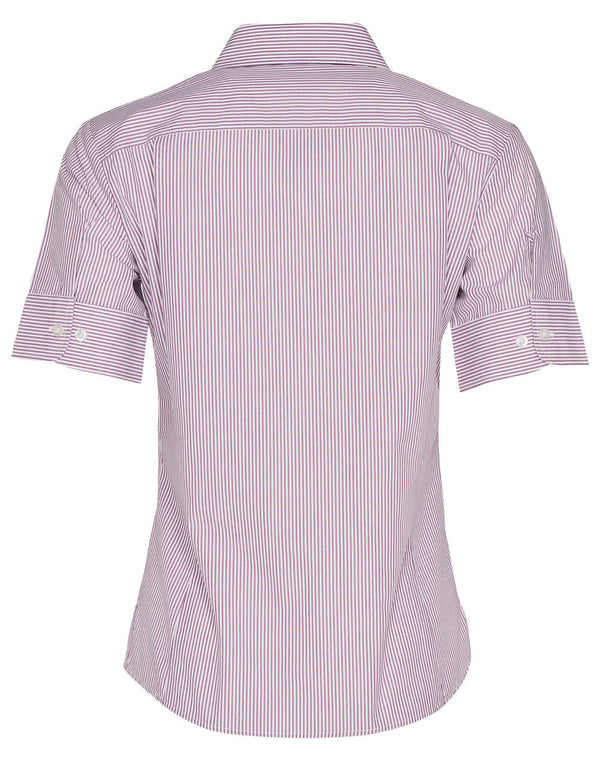 Womens Balance Stripe Short Sleeve Shirt [53-M8234]