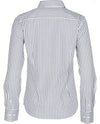 Womens Sateen Stripe L/S Shirt [53-M8310L]