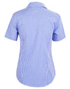Ladies Two Tone Check S/S Shirt [53-M8320S]
