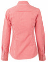 Womens Gingham Check Rollup L/S Shirt [53-M8330L]