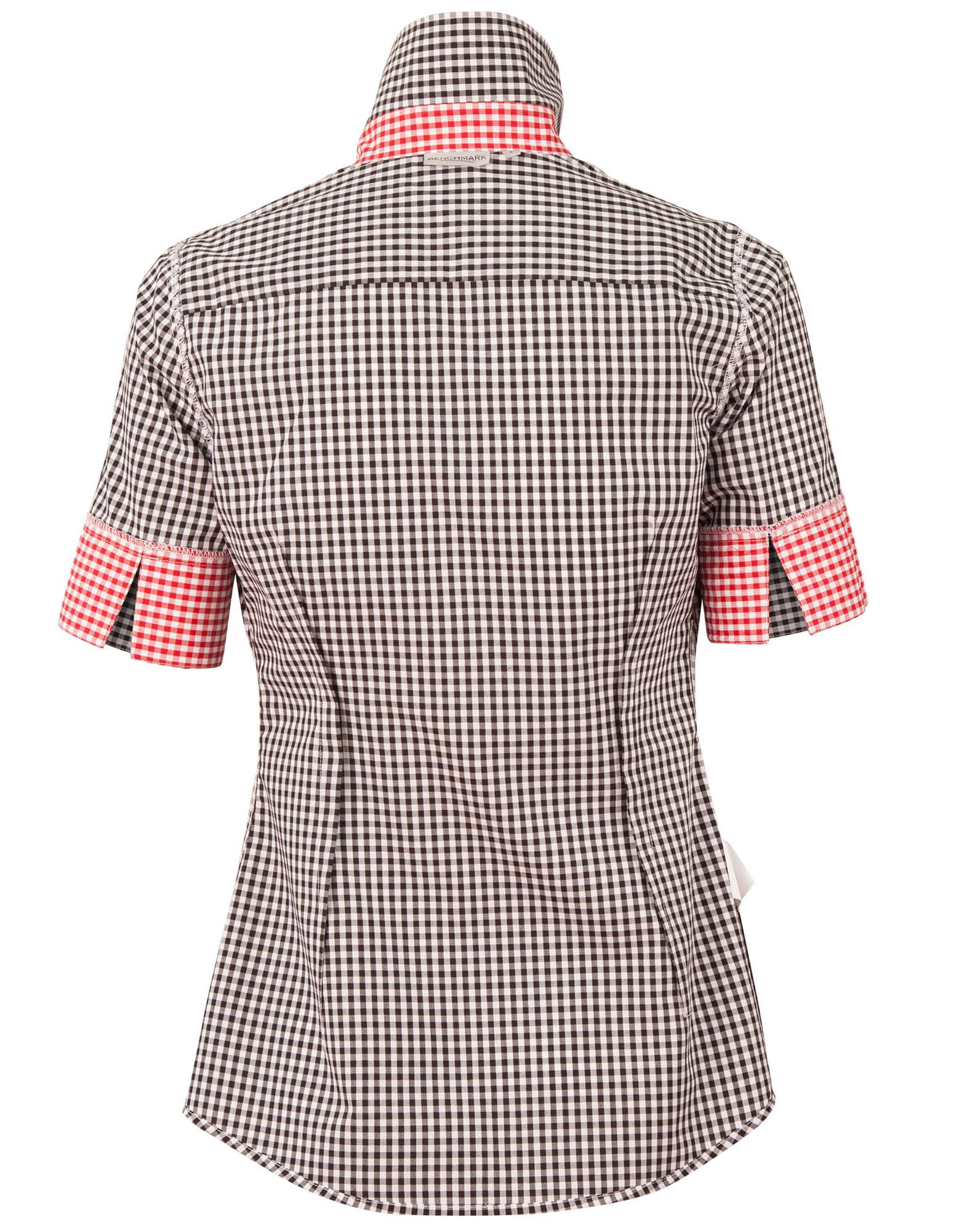 Womens Gingham Check S/S Shirt [53-M8330S]