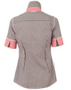 Womens Gingham Check S/S Shirt [53-M8330S]