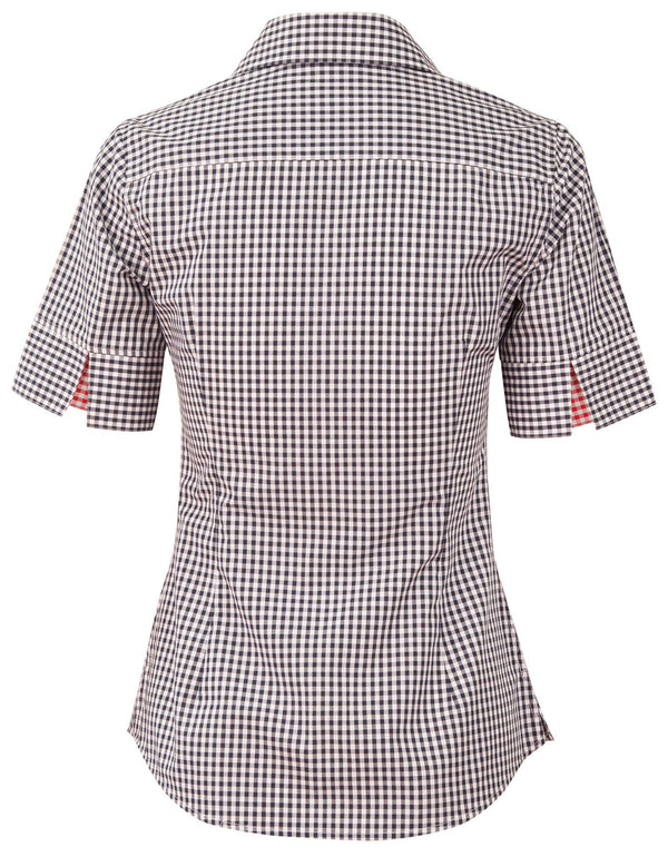 Womens Gingham Check S/S Shirt [53-M8330S]