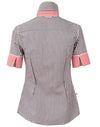 Womens Gingham Check S/S Shirt [53-M8330S]