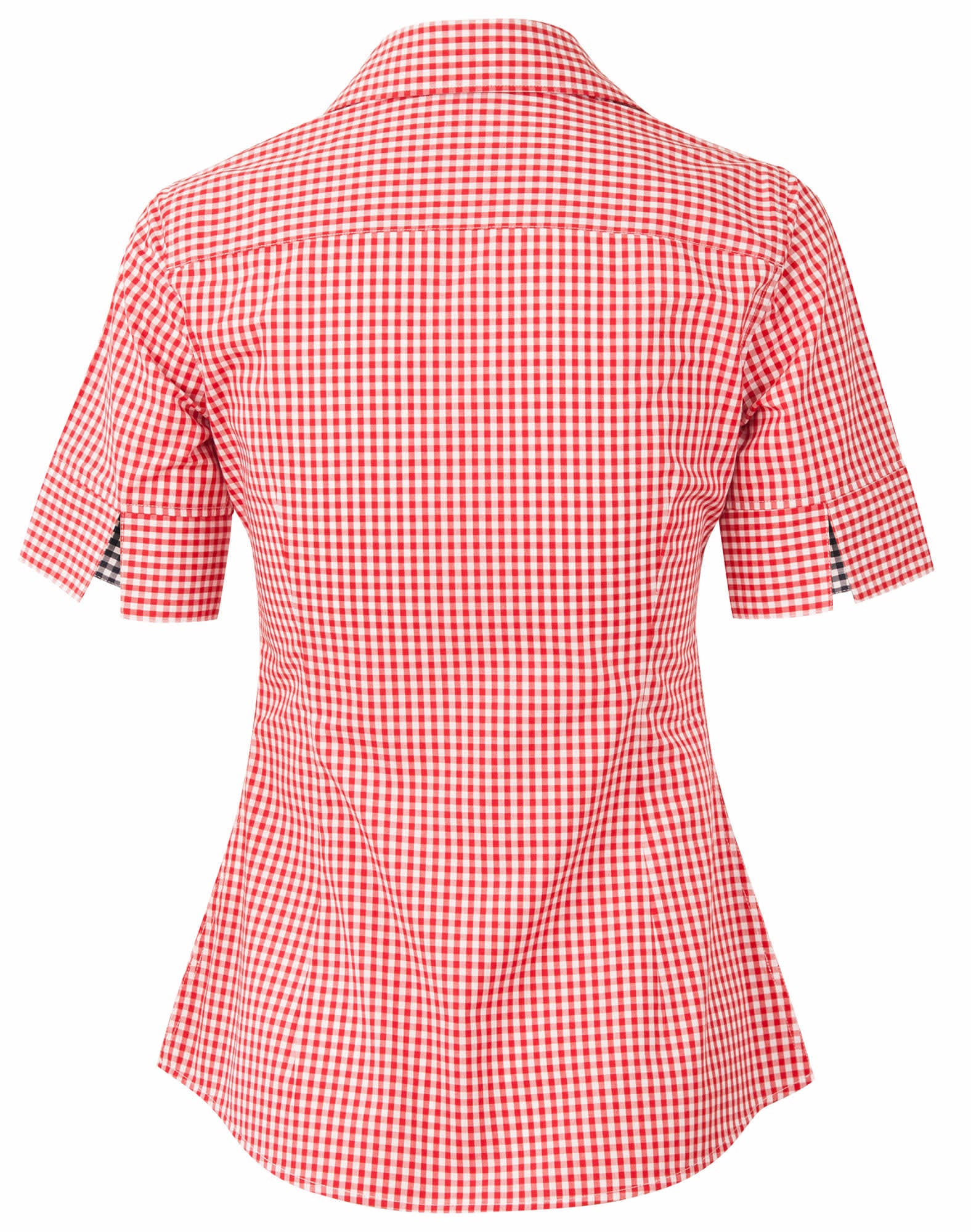 Womens Gingham Check S/S Shirt [53-M8330S]