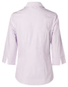 Womens Mini Check 3/4 Sleeve Shirt [53-M8360Q]