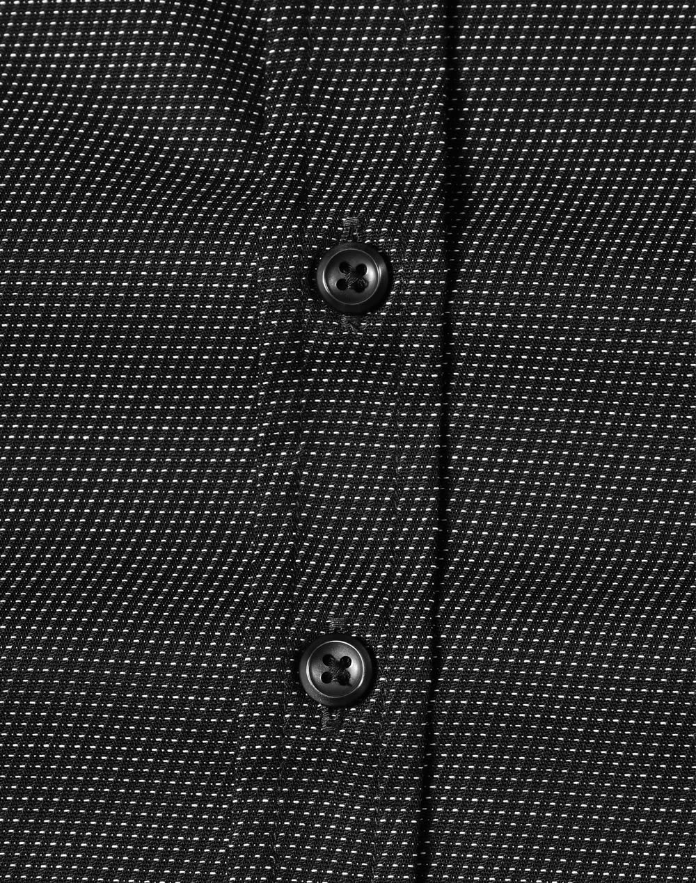 Ladies Pin Dot Stretch L/S Shirt [53-M8400L]