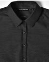 Ladies Pin Dot Stretch L/S Shirt [53-M8400L]
