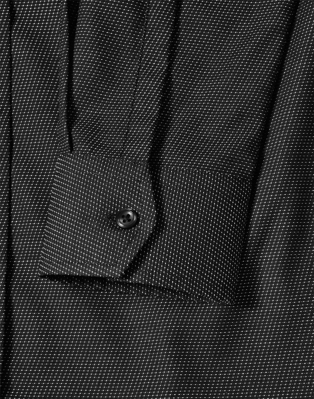 Ladies Pin Dot Stretch L/S Shirt [53-M8400L]