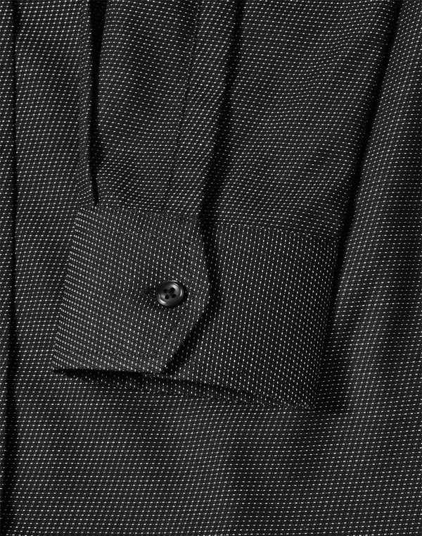 Ladies Pin Dot Stretch L/S Shirt [53-M8400L]