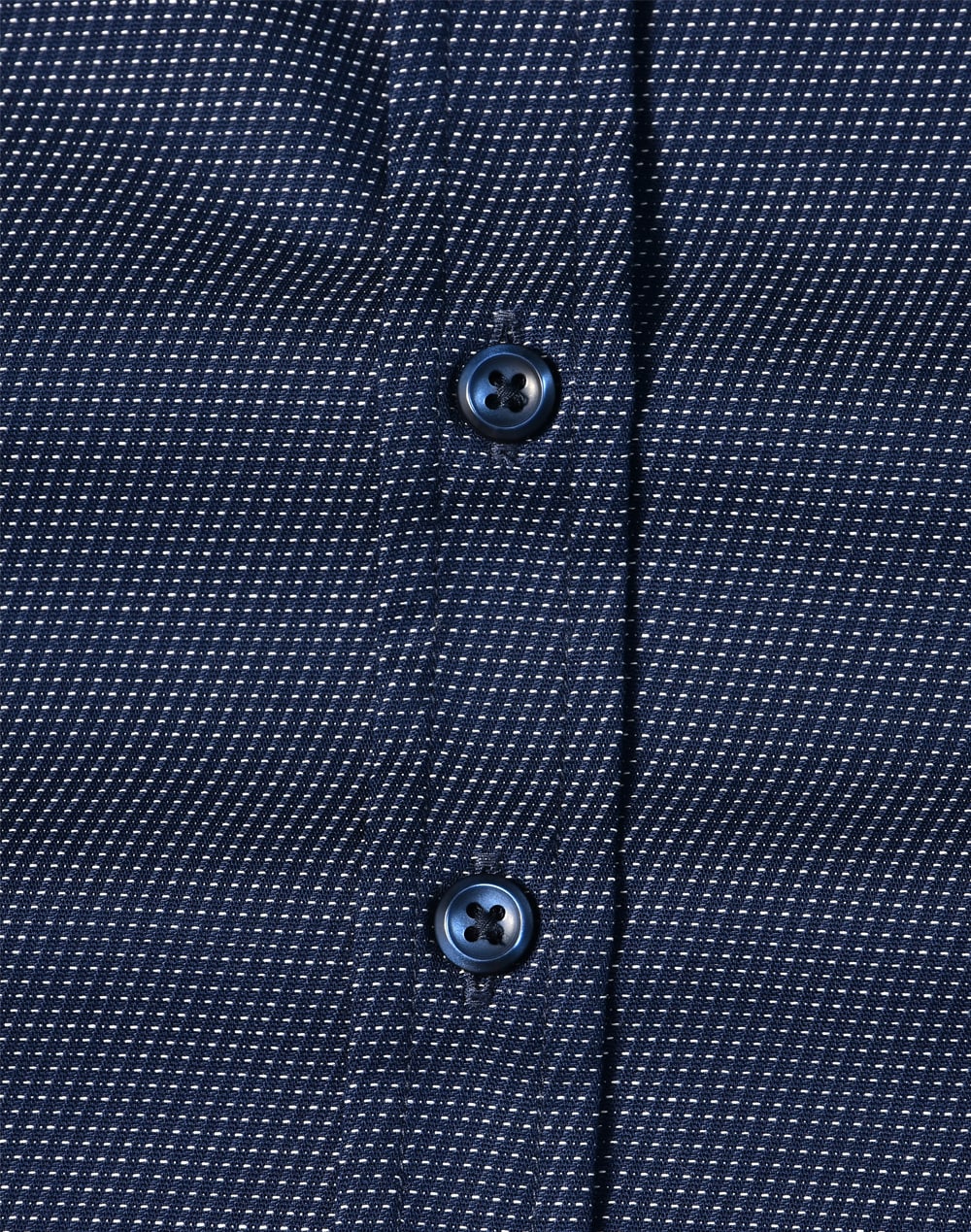 Ladies Pin Dot Stretch L/S Shirt [53-M8400L]