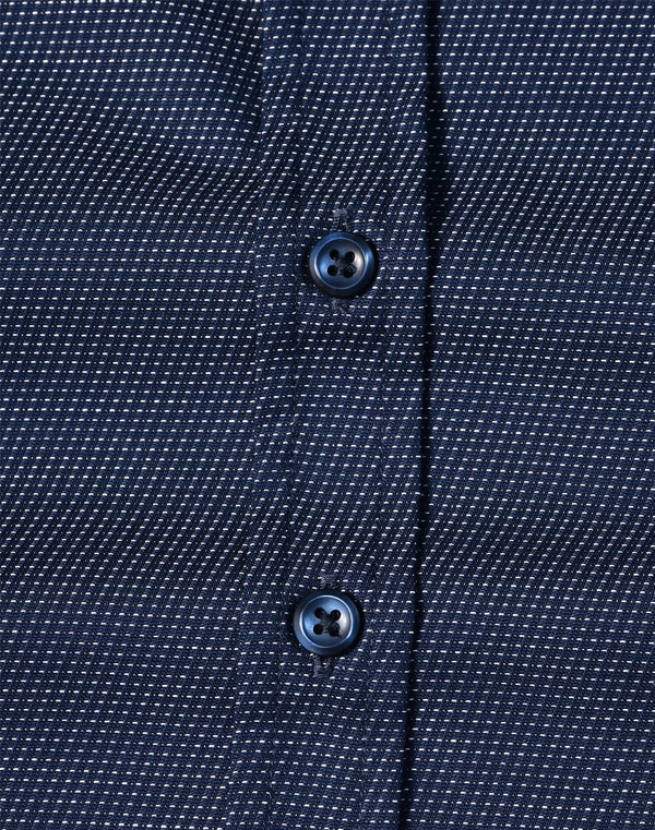 Ladies Pin Dot Stretch L/S Shirt [53-M8400L]