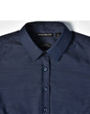 Ladies Pin Dot Stretch L/S Shirt [53-M8400L]