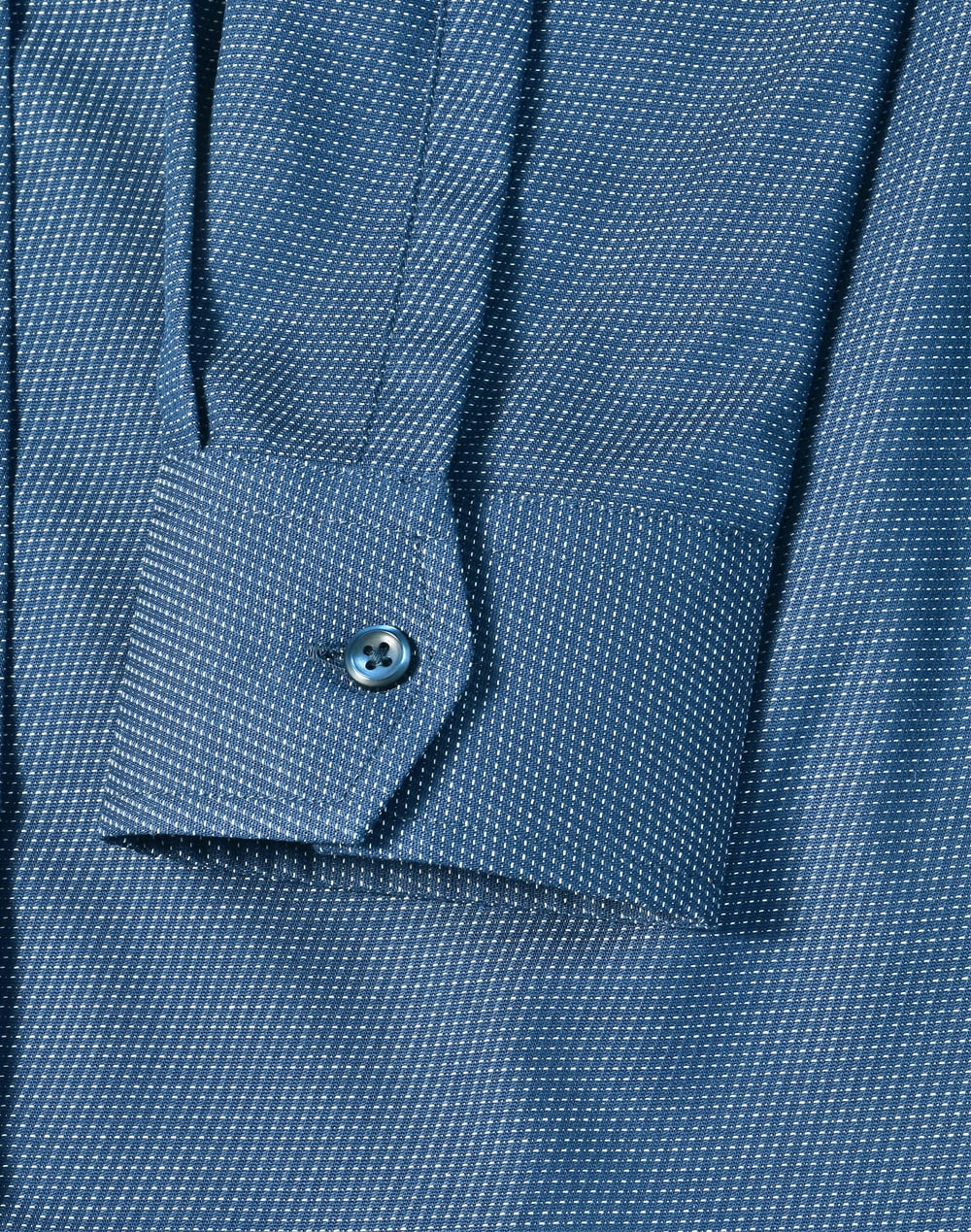 Ladies Pin Dot Stretch L/S Shirt [53-M8400L]