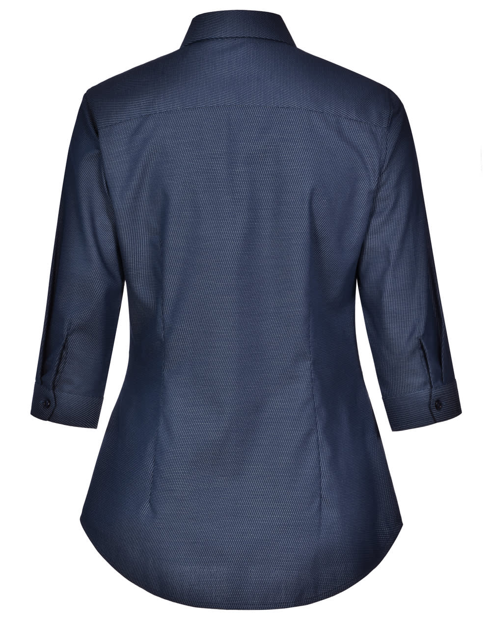 Ladies Pin Dot Stretch 3/4 Sleeve Shirt [53-M8400Q]