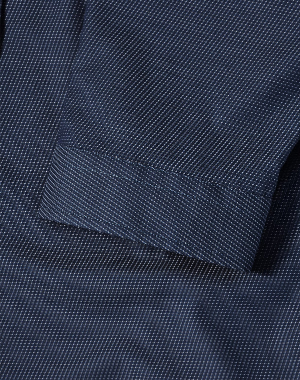 Ladies Pin Dot Stretch 3/4 Sleeve Shirt [53-M8400Q]
