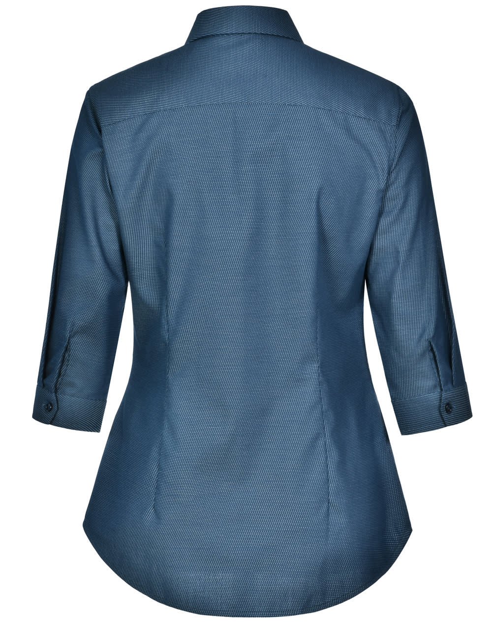 Ladies Pin Dot Stretch 3/4 Sleeve Shirt [53-M8400Q]