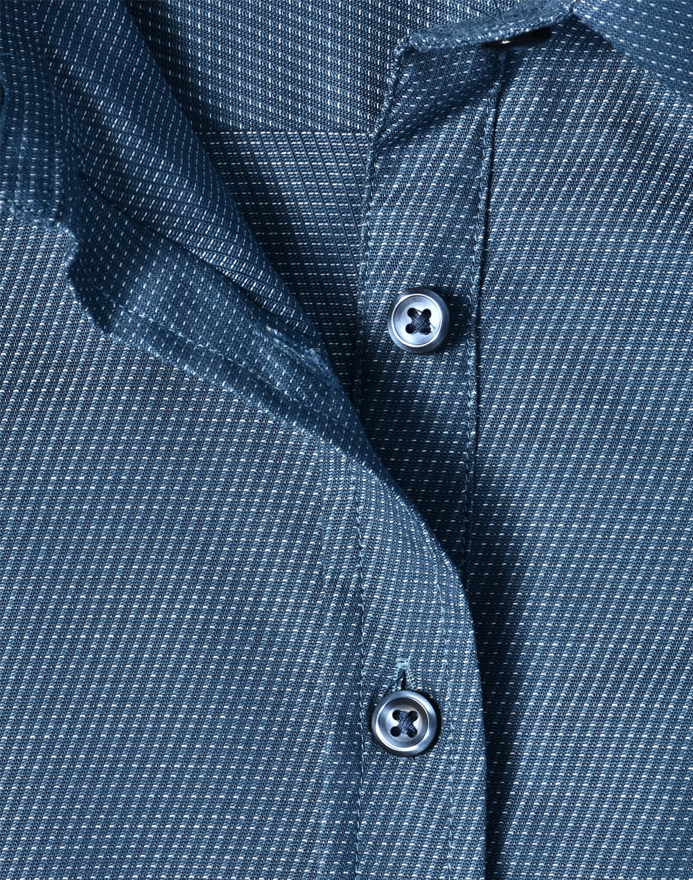 Ladies Pin Dot Stretch 3/4 Sleeve Shirt [53-M8400Q]