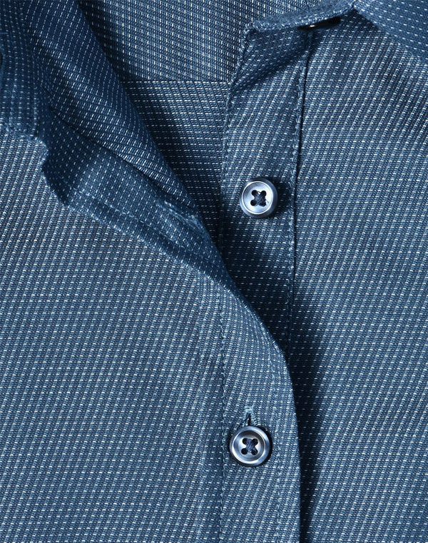 Ladies Pin Dot Stretch 3/4 Sleeve Shirt [53-M8400Q]