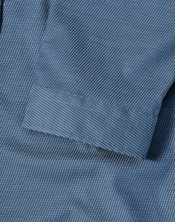 Ladies Pin Dot Stretch 3/4 Sleeve Shirt [53-M8400Q]