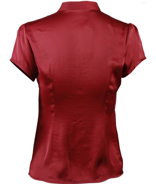 Womens Tie Neck Blouse [53-M8810]
