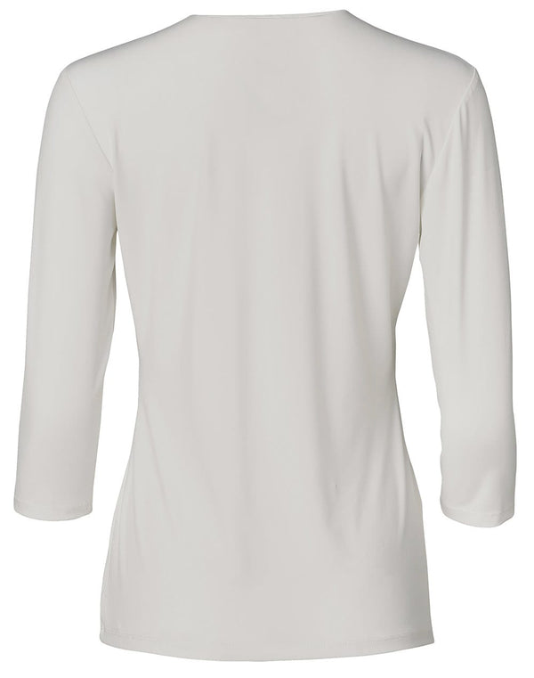 Ladies Mid Sleeve Shawline Knit Top [53-M8830]