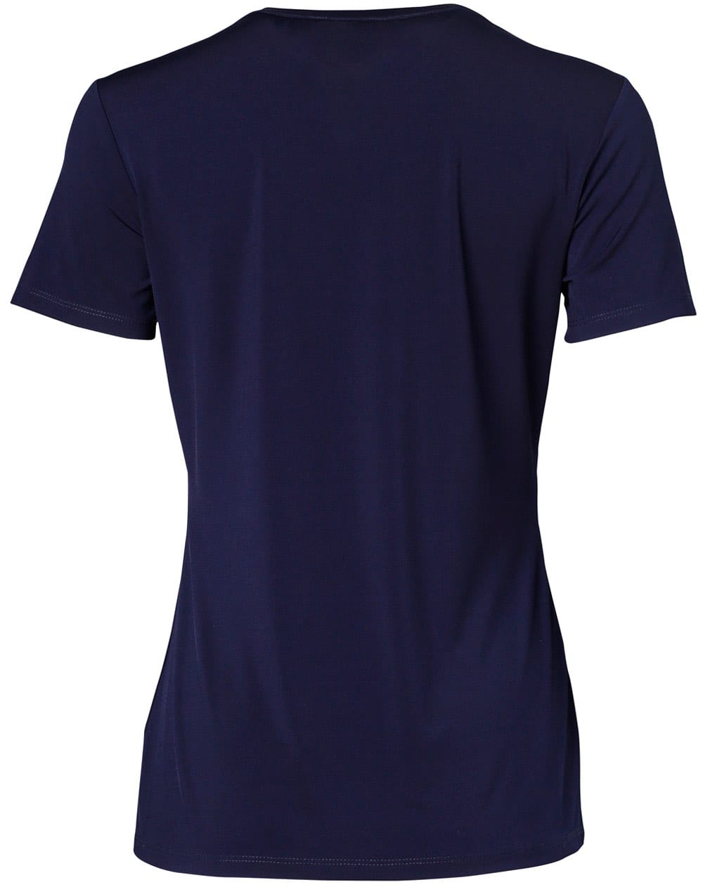 Ladies Vneck with Tab S/S Knit Top [53-M8840]