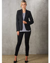 Ladies Round Neck with Pleats S/S Knit Top [53-M8850]
